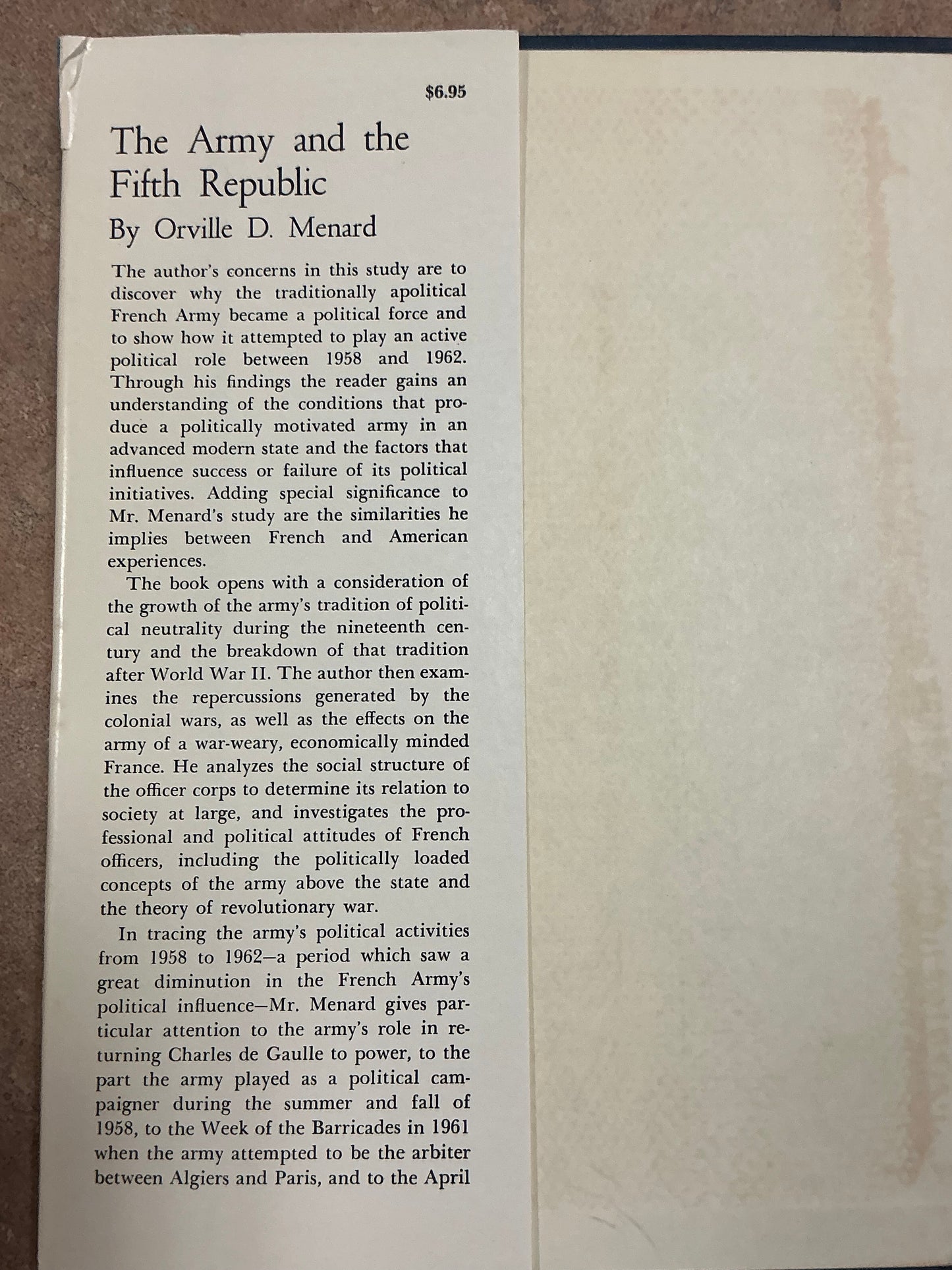 The Army and the Fifth Republic