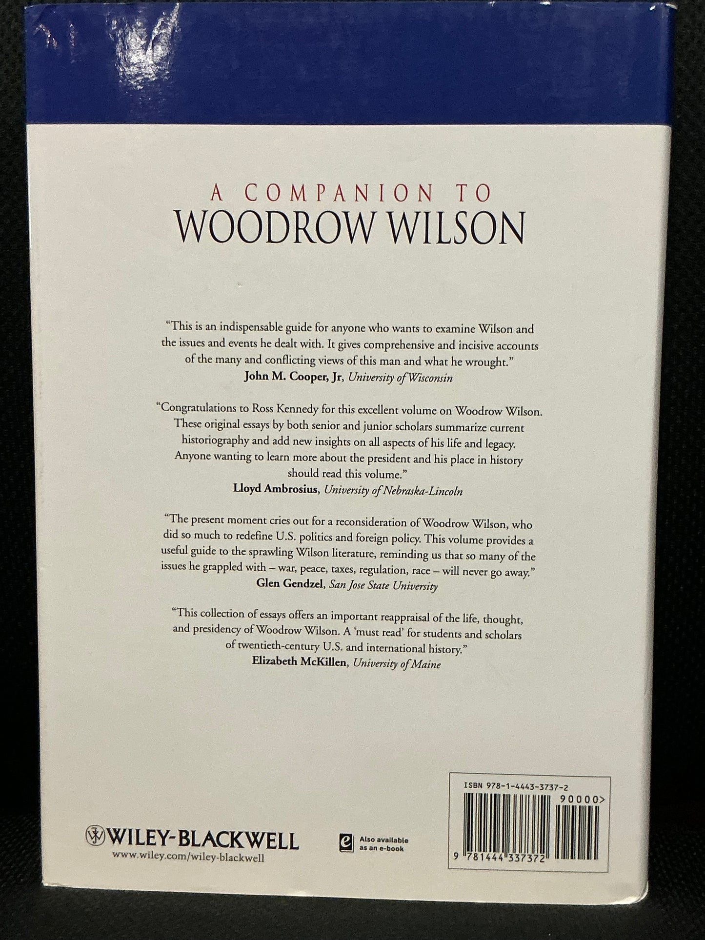 A Companion to Woodrow Wilson