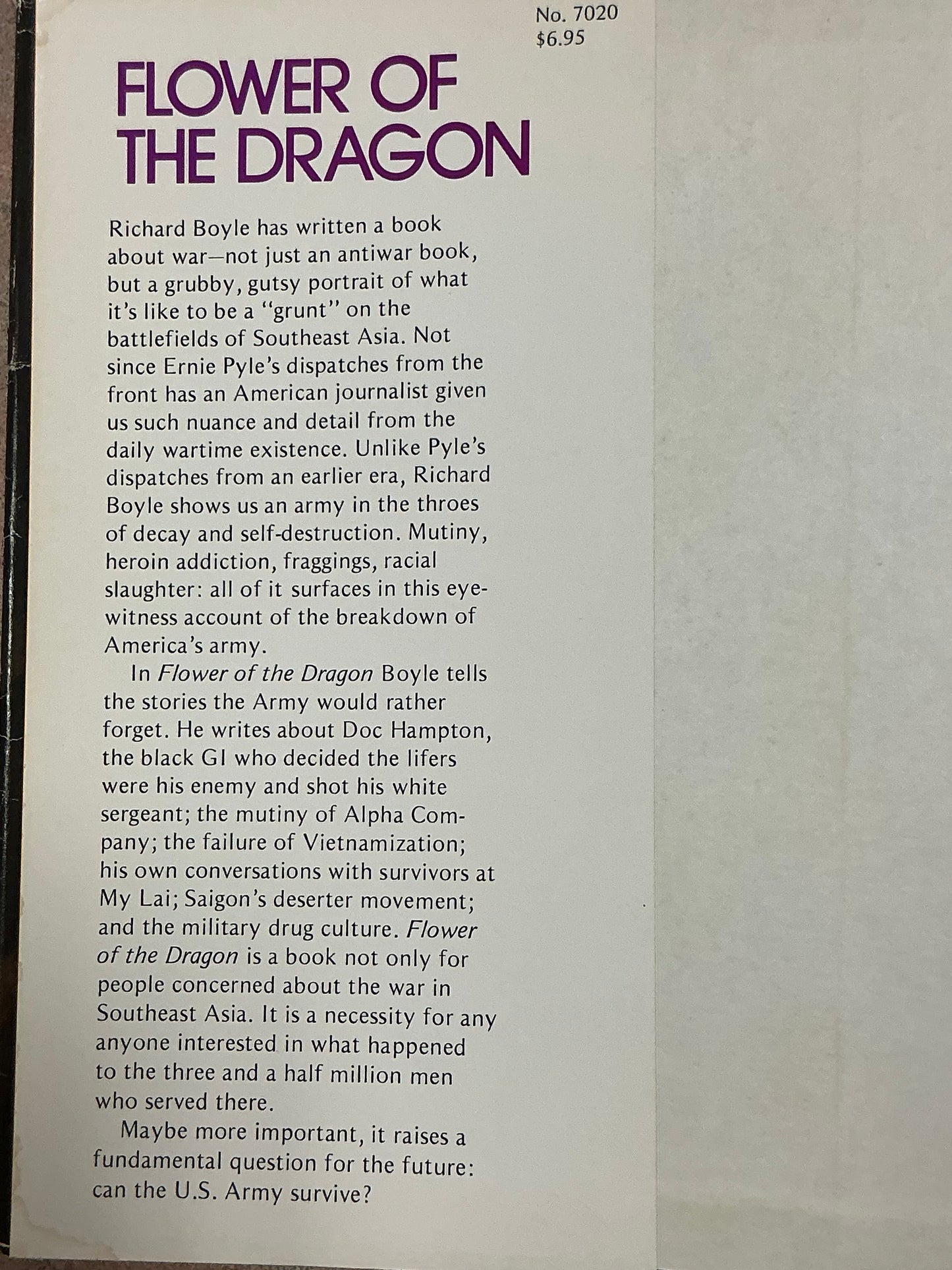 Flower of the Dragon by Richard Boyle