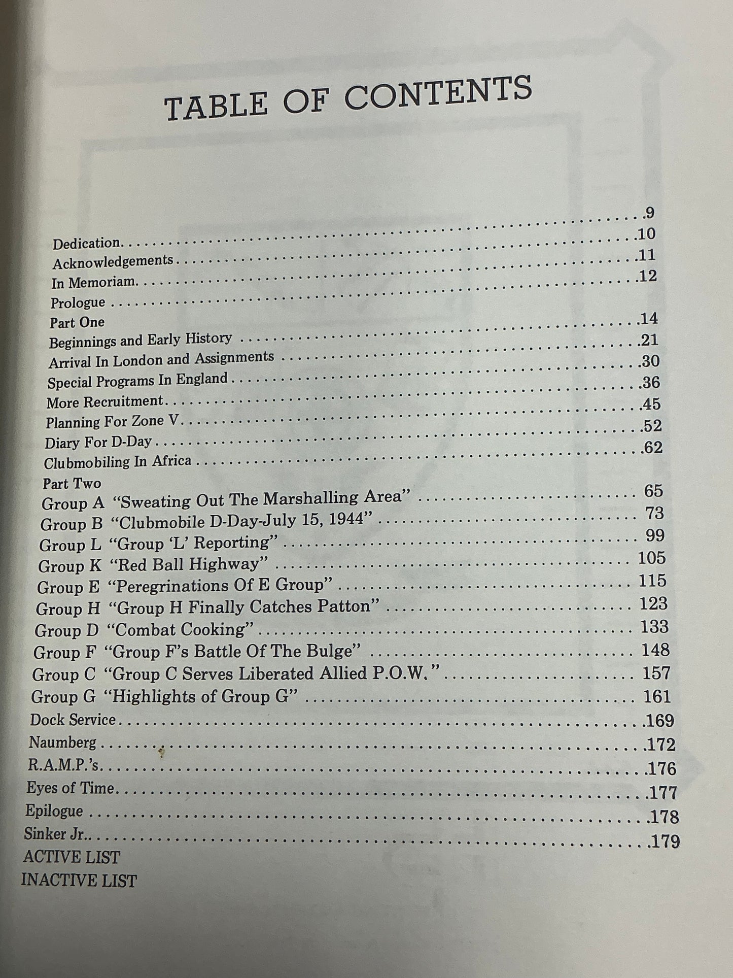 The Clubmobile- The Arc in the Storm Compiled and edited by Marjorie Morgan