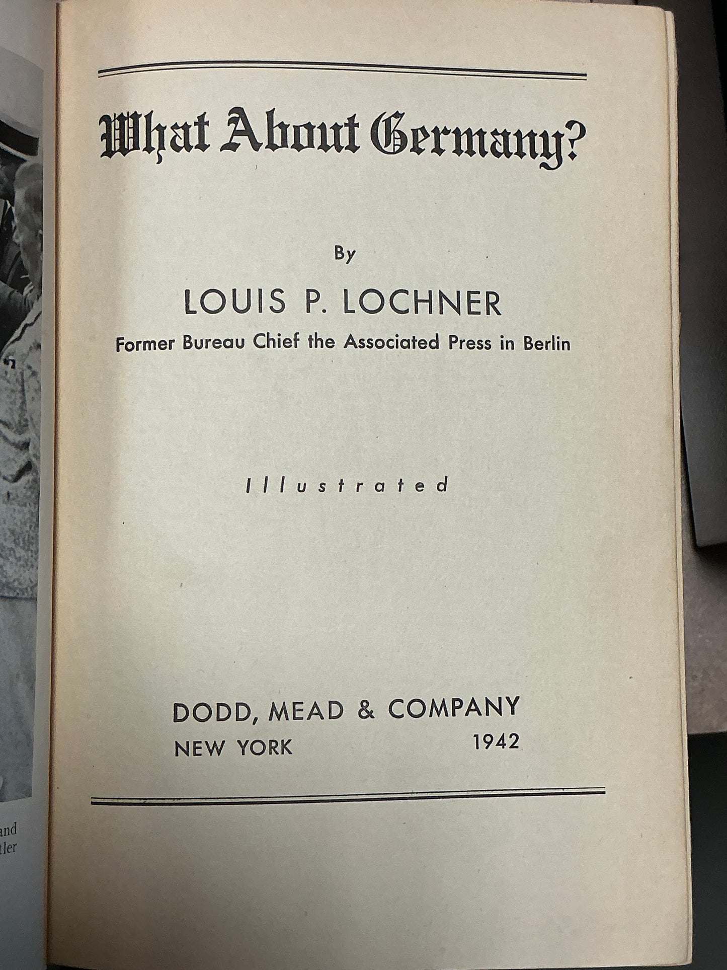 What About Germany by Louis P. Lochner