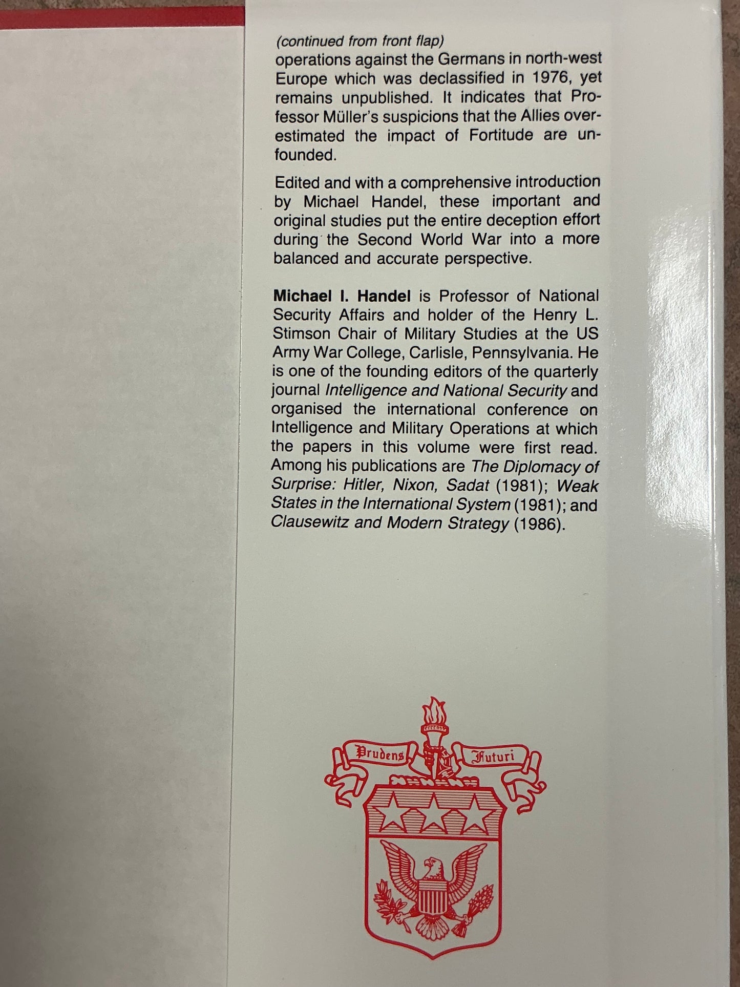 Strategic and Operational Deception in the Second World War by Michael Handel