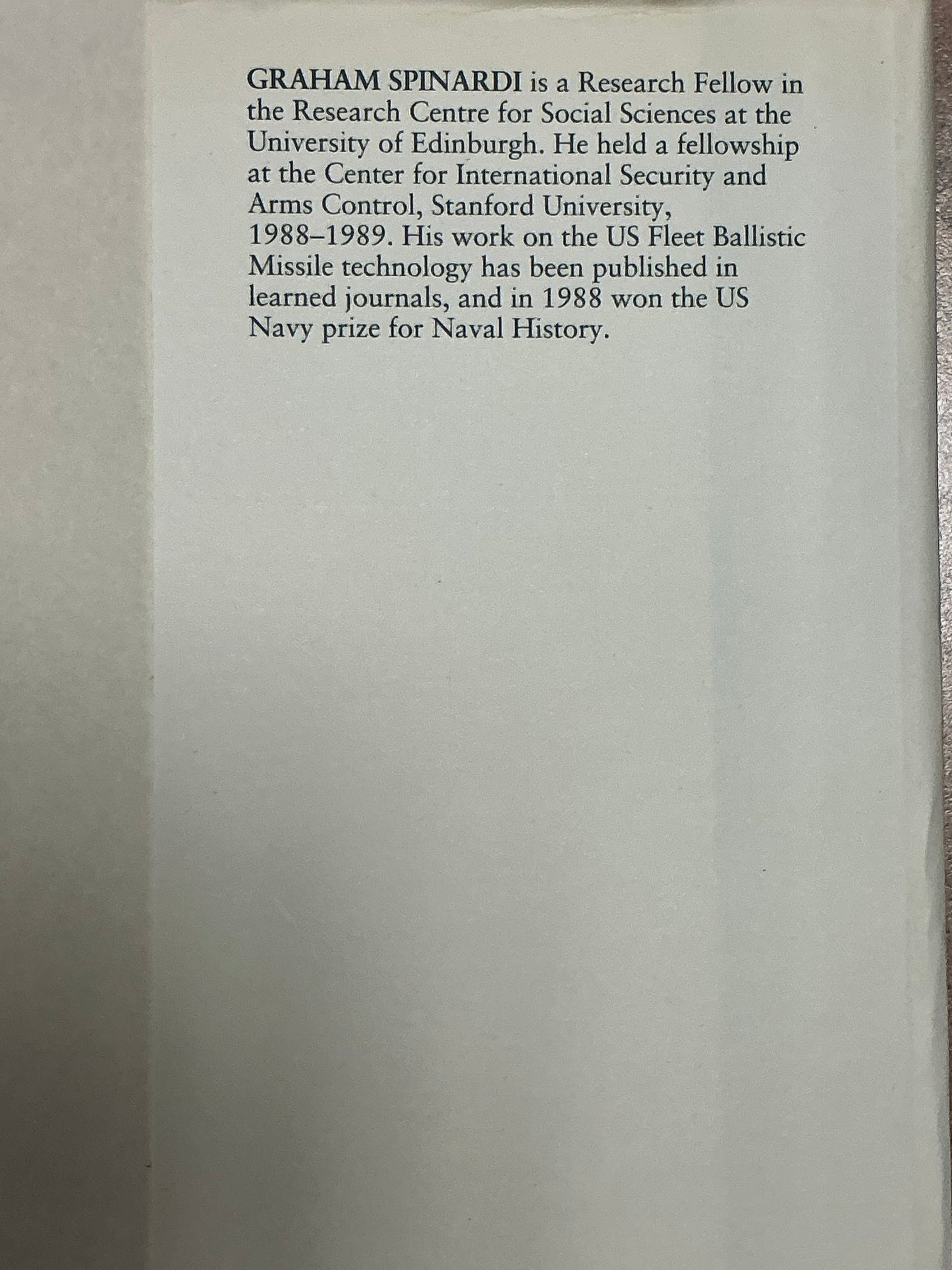 From Polaris to Trident by Graham Spinardi