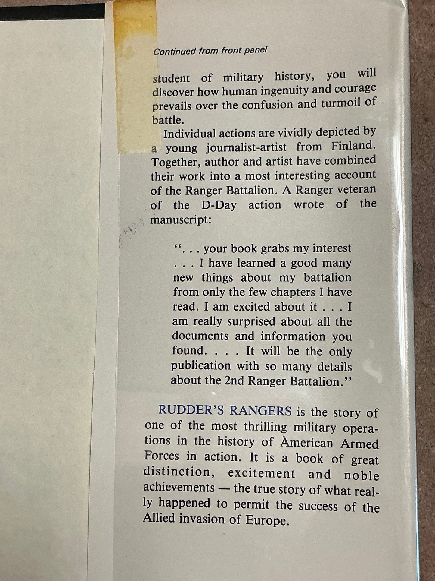 Rudder's Rangers by Ronald Lane