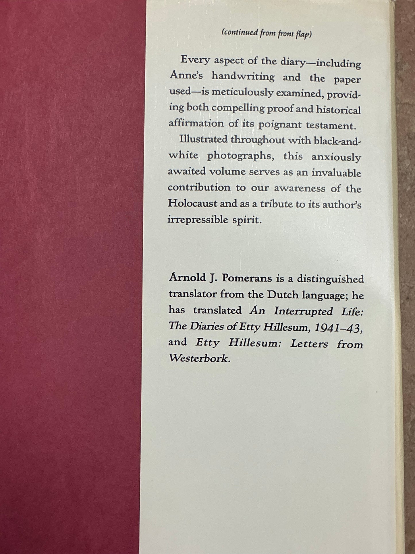 The Diary of Anne Frank, the Critical Edition Prepared by the Netherlands State Institute for War Documentation