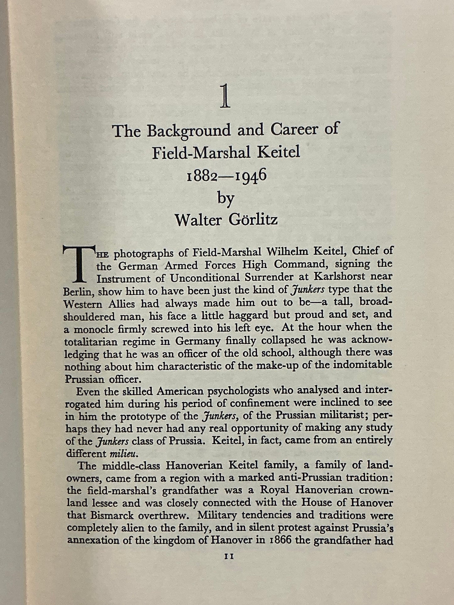 The Memoirs of Field Marshal Keitel Edited by Walter Gorlitz