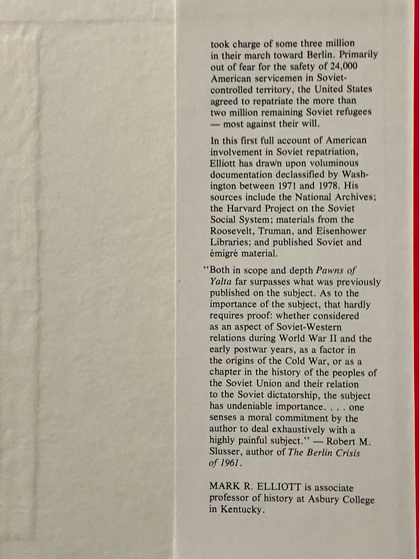 Pawns of Yalta by Mark Elliott