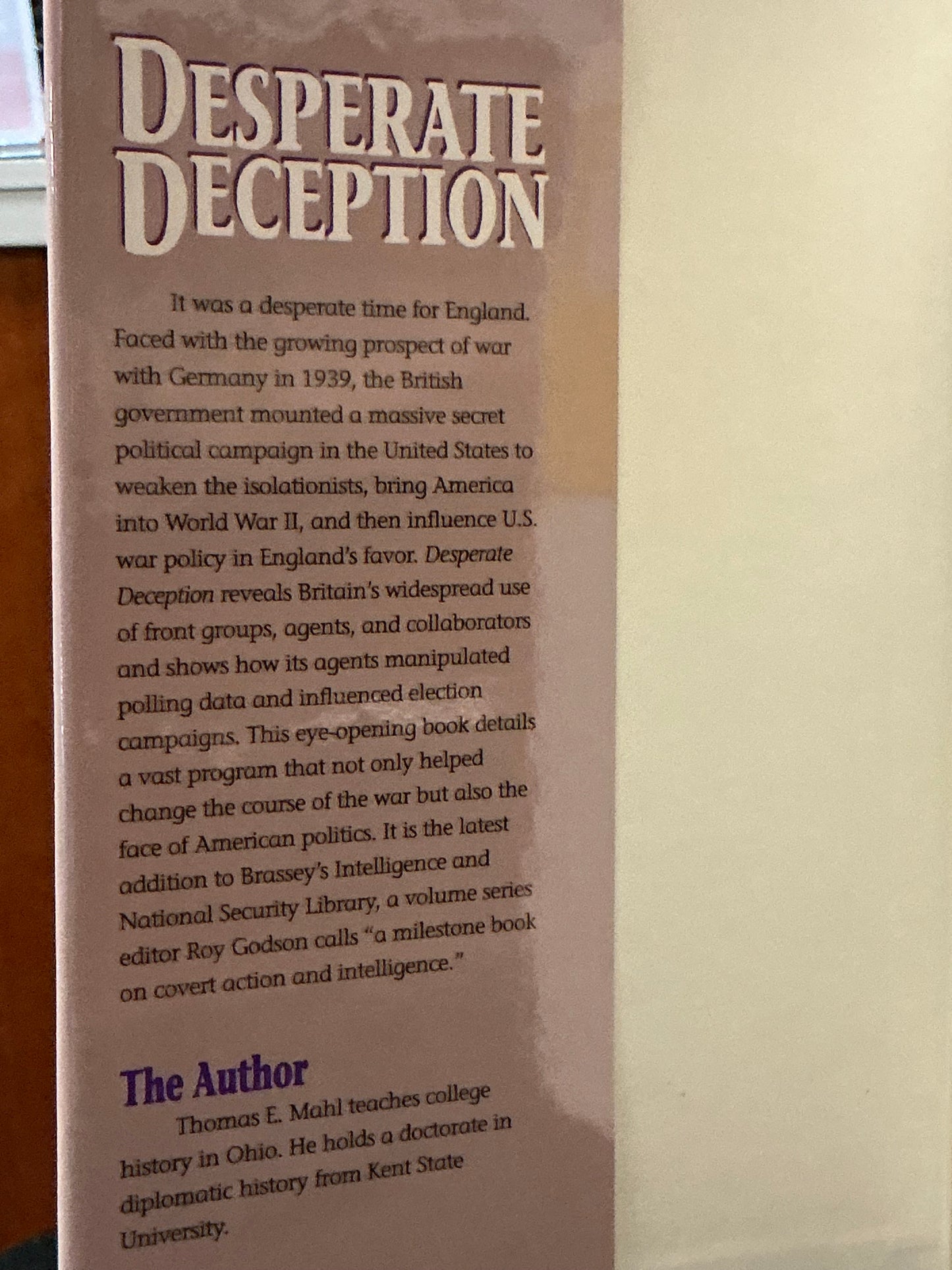 Desperate Deception by Thomas Mahl