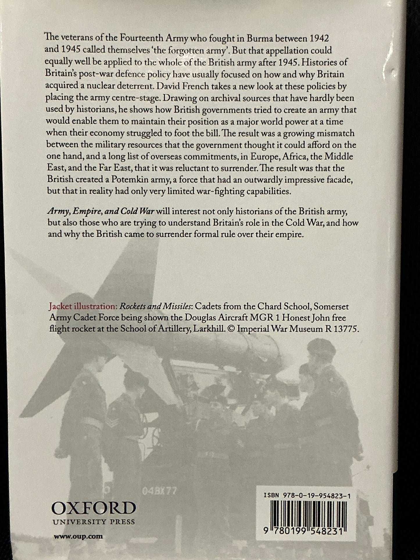 Army Empire & Cold War by David French