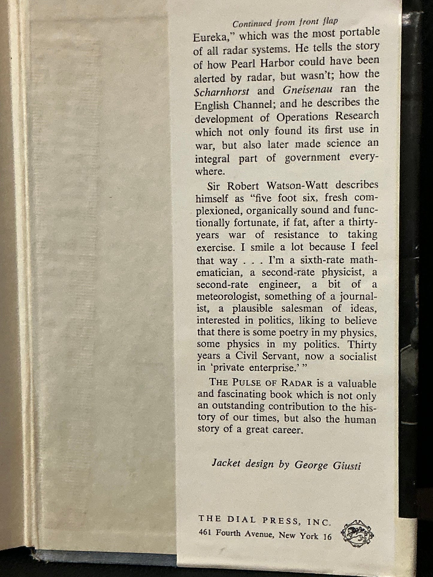 The Pulse of Radar by Sir Robert Watson-Watt