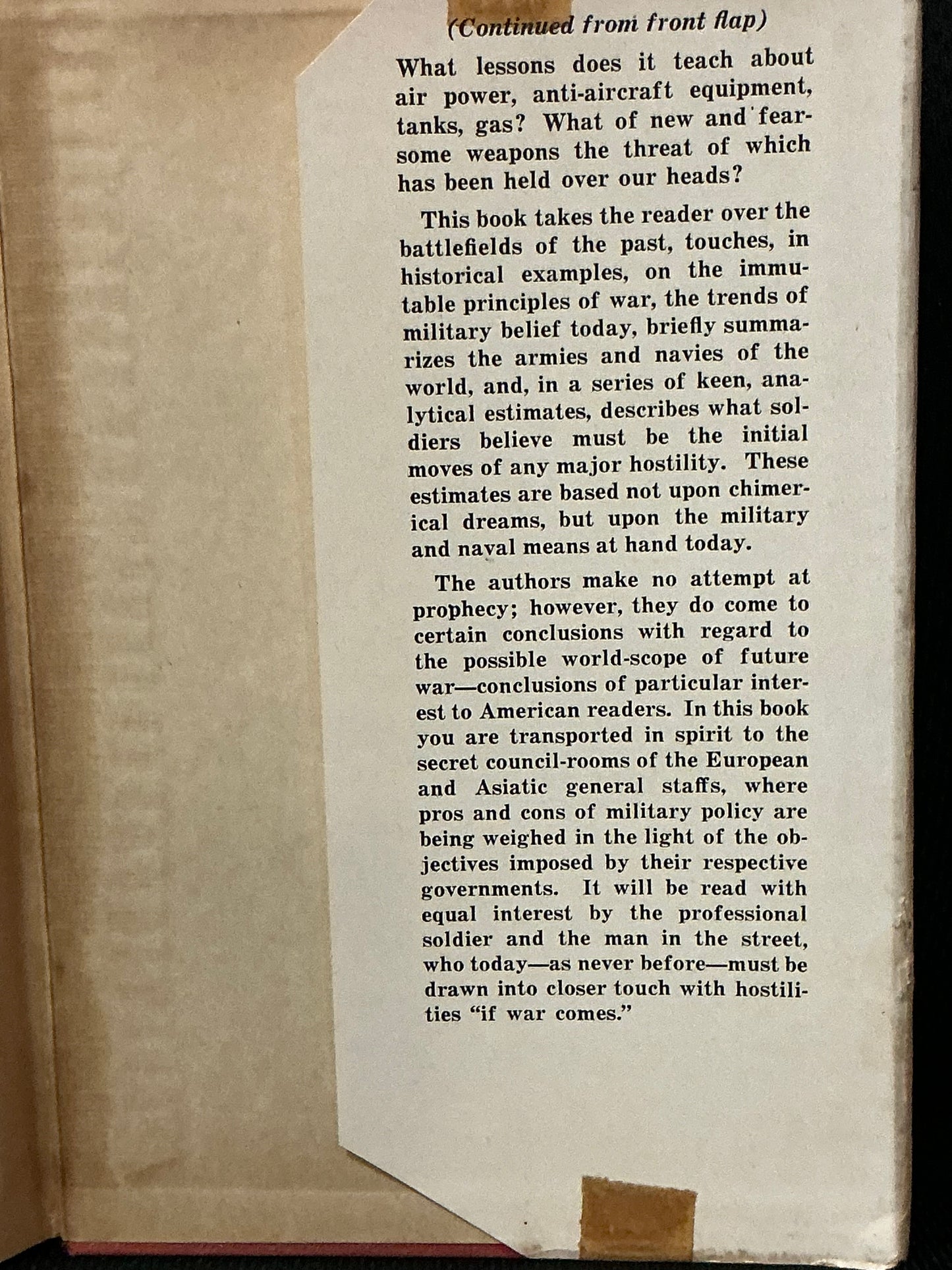If War Comes by Dupuy and Eliot