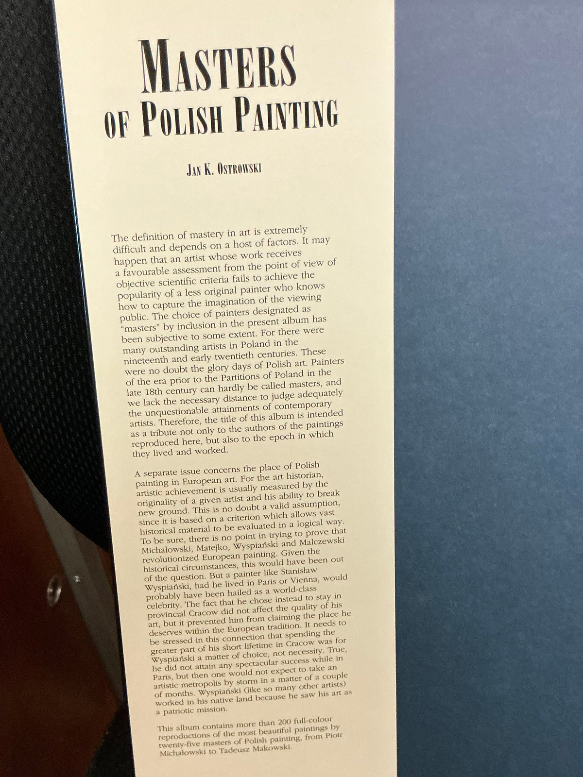 Masters of Polish Painting, Jan K. Ostrowski