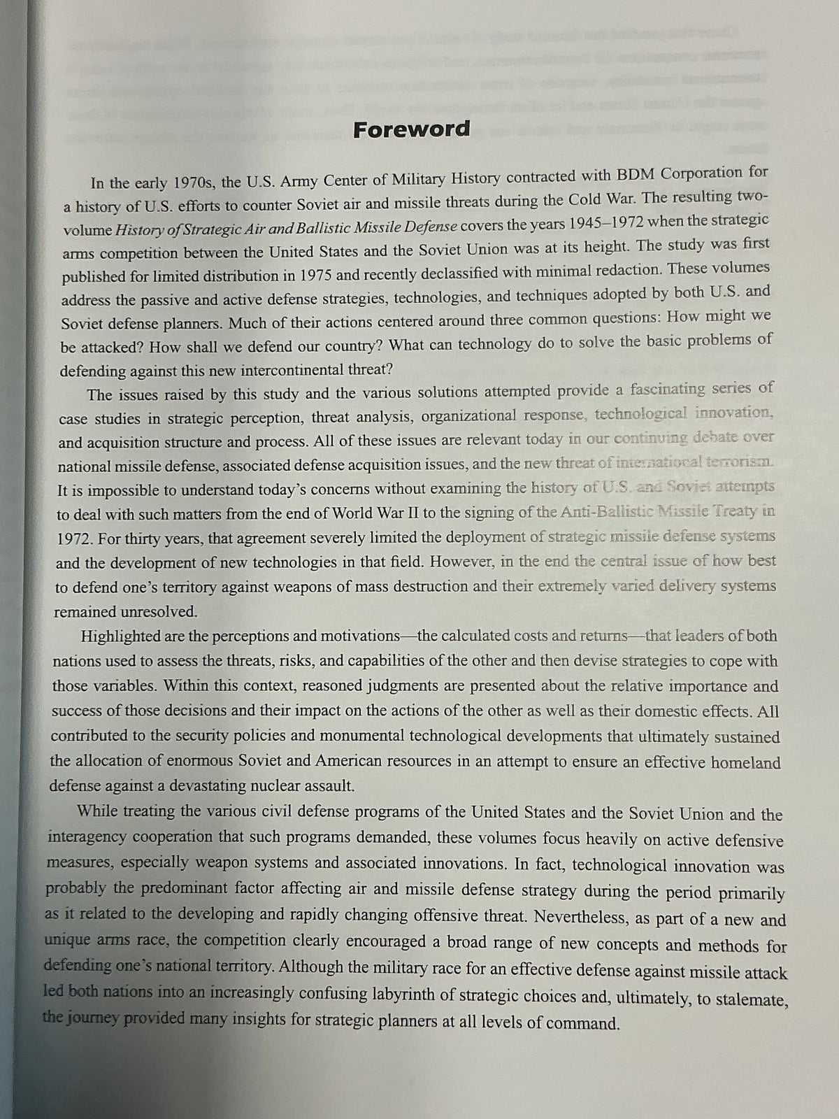 History of Strategic Air and Ballistic Missile Defense vol 1 & 2 by Center of Military History