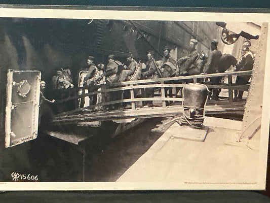 SOLDIERS BOARDING SHIP