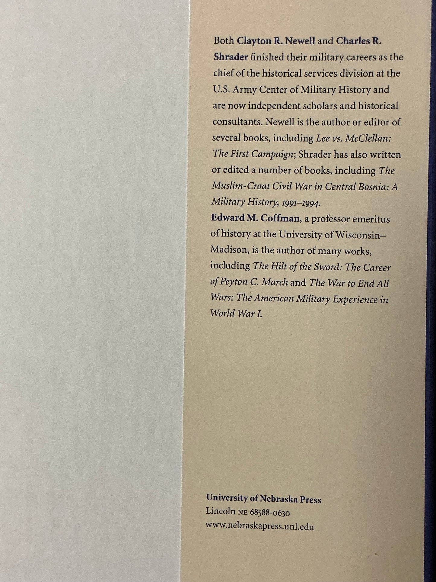 A History of the Regular Army in the Civil War by Newell & Shrader