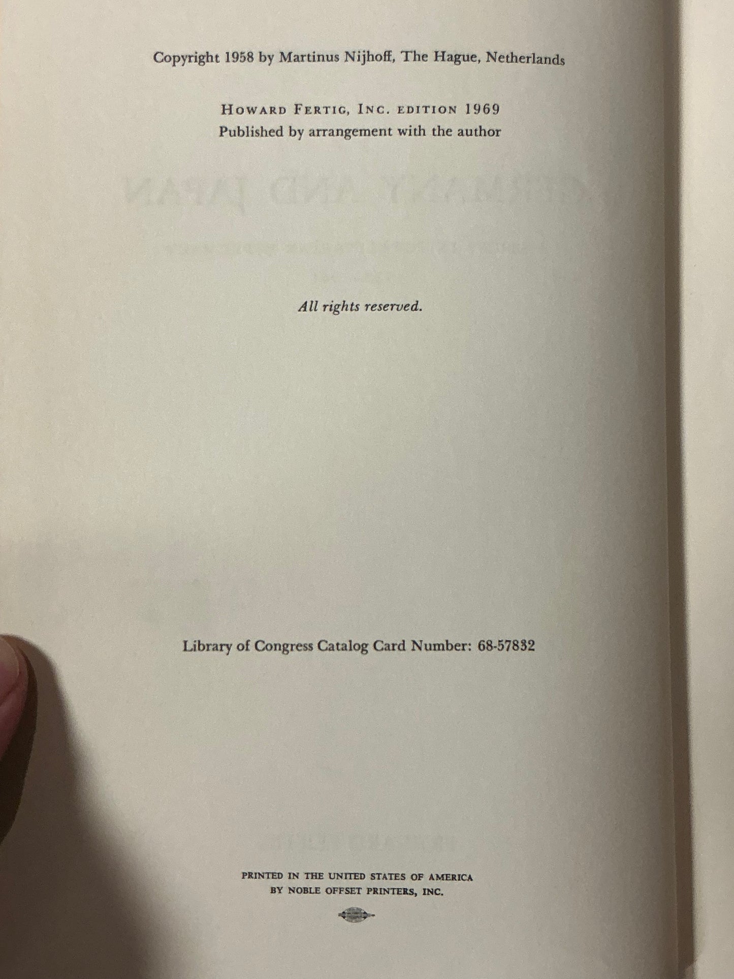Germany and Japan by Ernst L. Presseisen