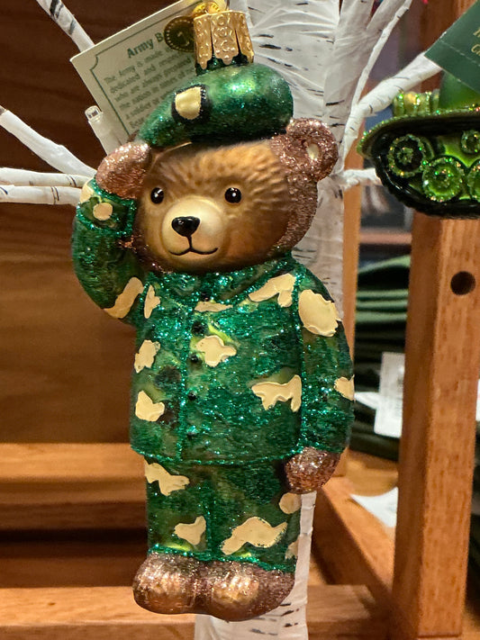 Army Bear Ornament