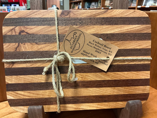 Cocktail Board: Black Walnut and Pecan