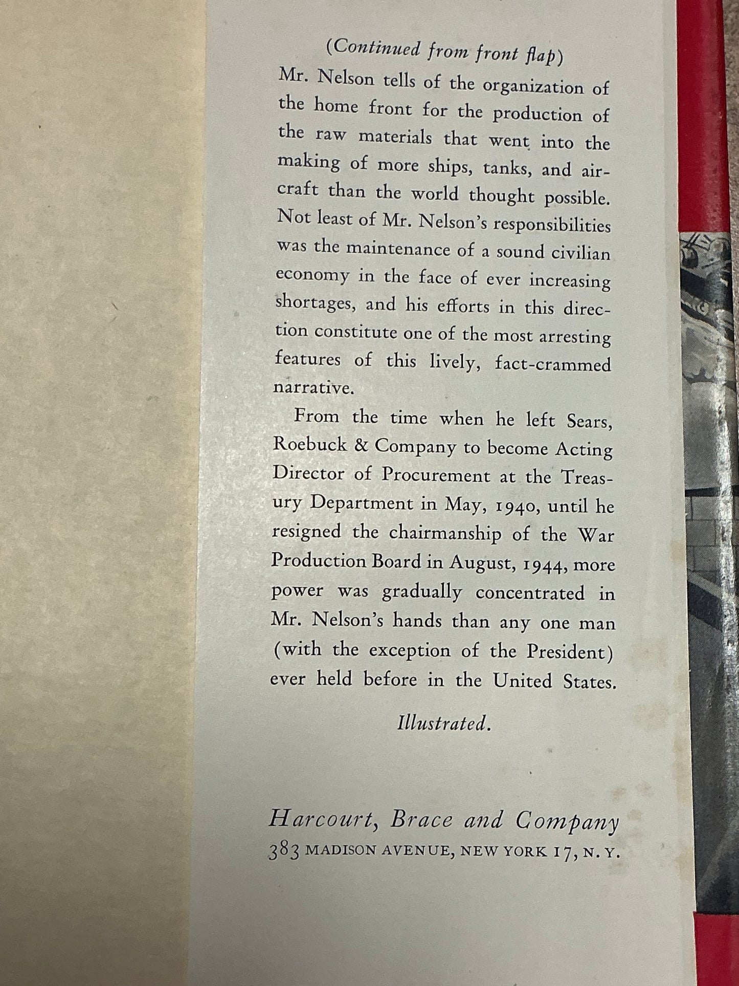 Arsenal of Democracy by Donald Nelson