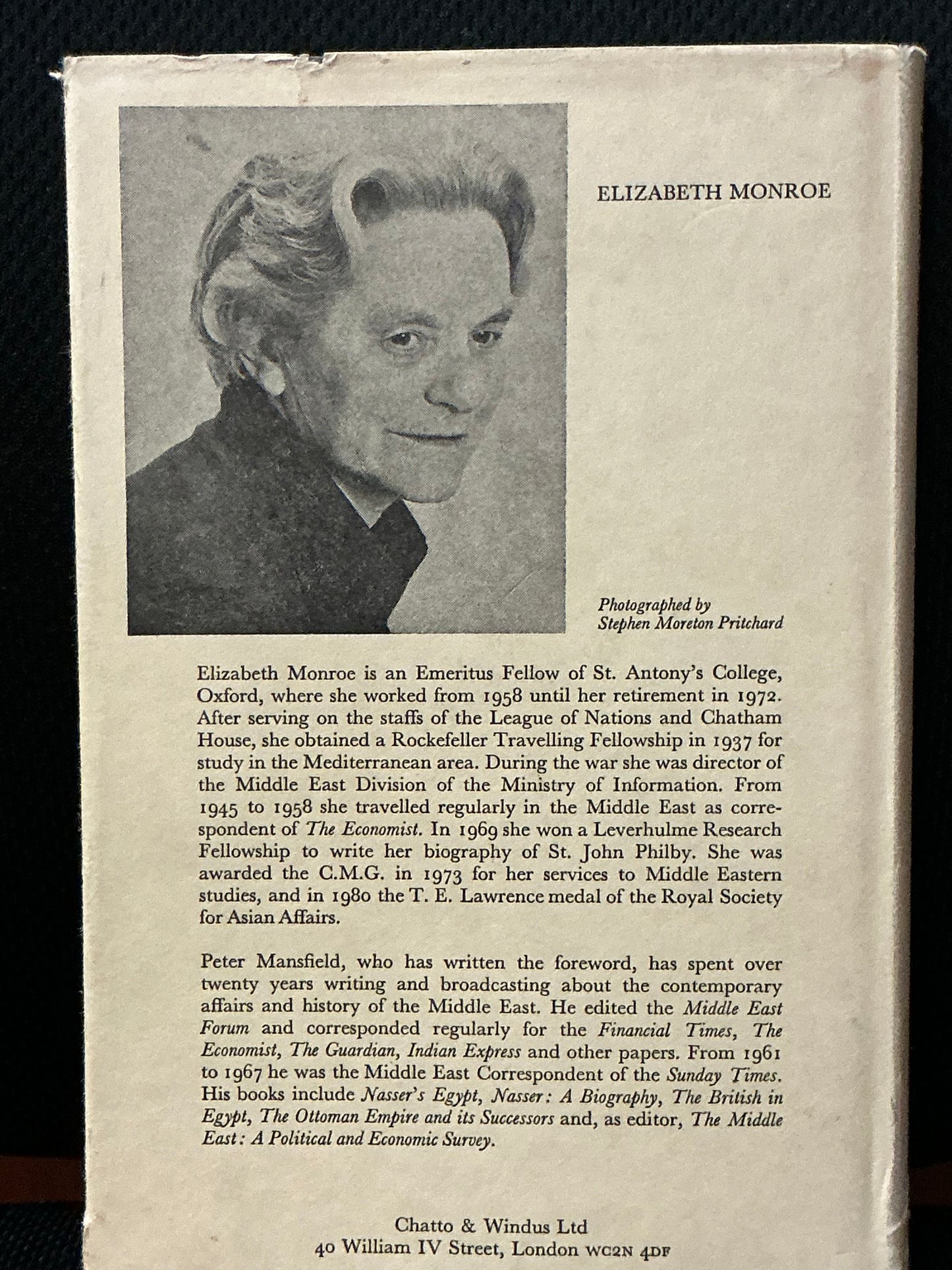 Britan's Moment in the Middle East 1914-71 by Elizabeth Monroe