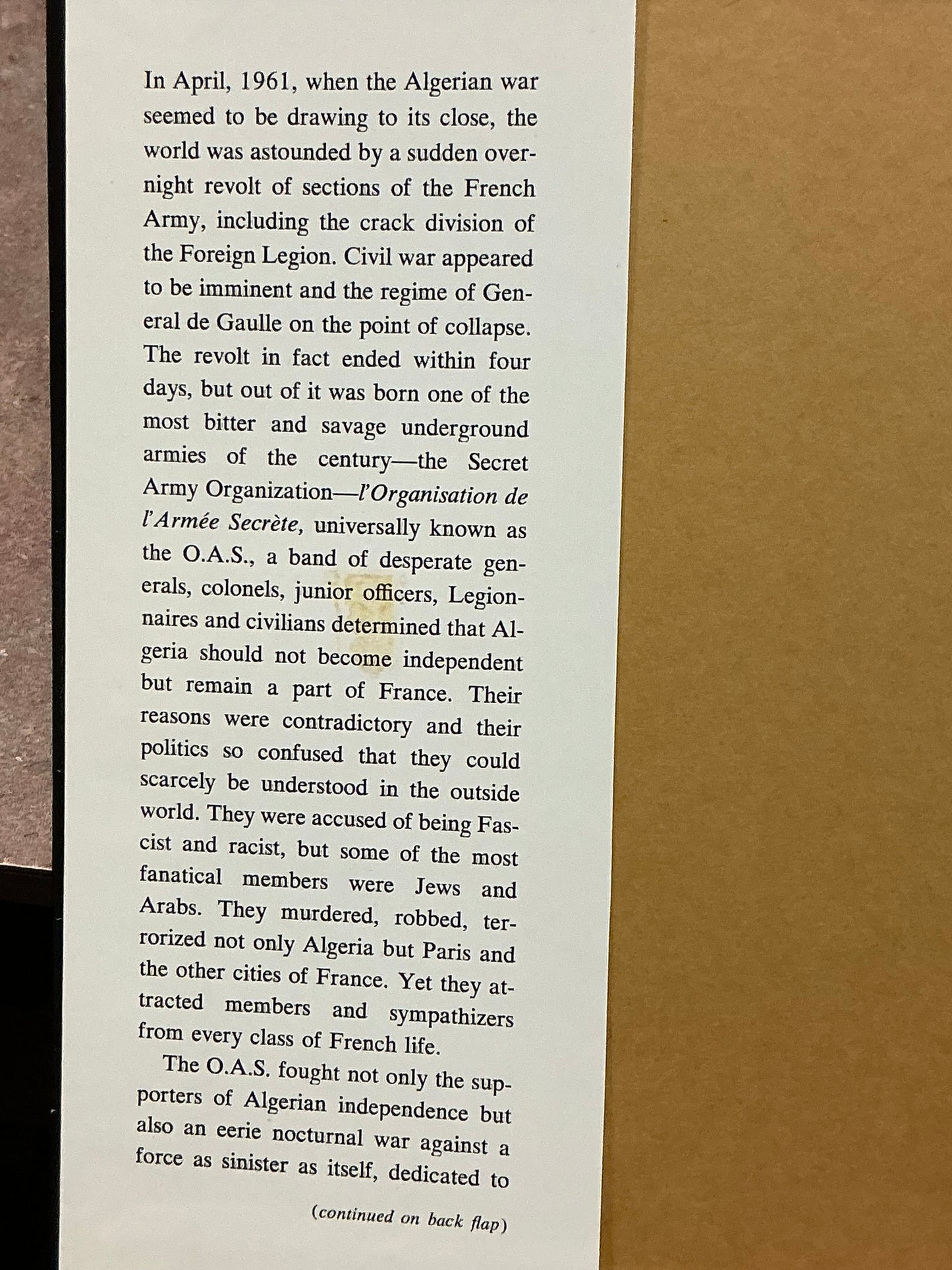 The Secret Army by Geoffrey Boca