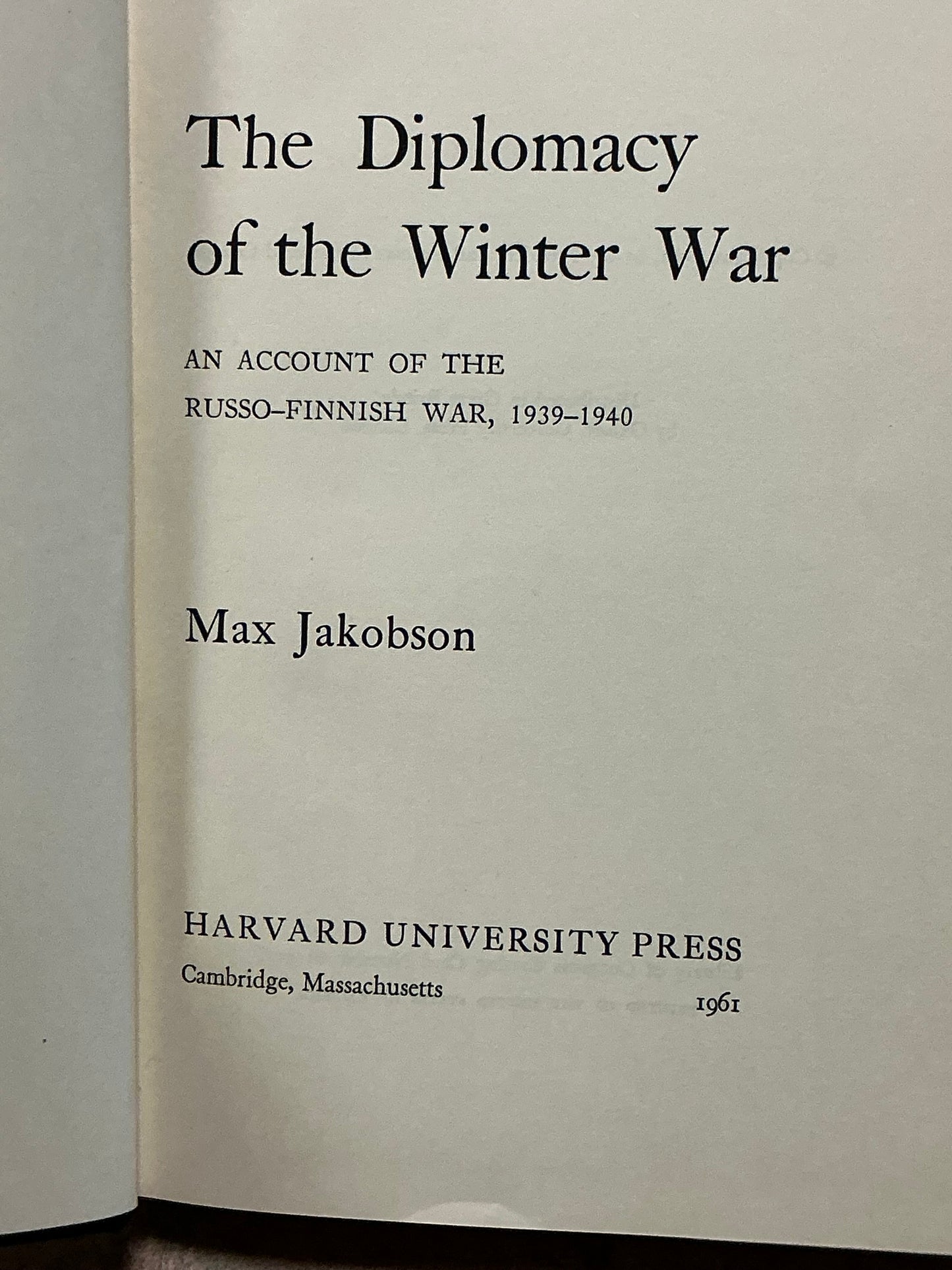 America and the Russo-Finnish War by Andrew Schwartz