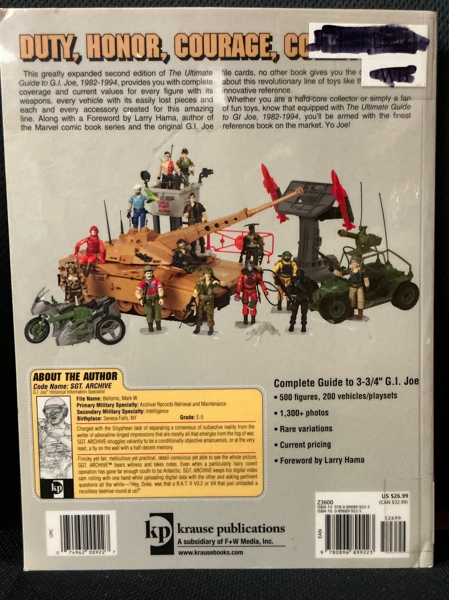 The Ultimate Guide to G. I. Joe, 2nd Ed., 1982-1994 by Mark Bellomo