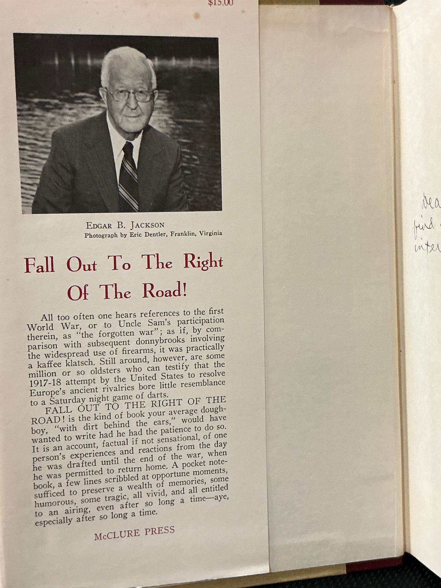 Fall Out to the Right Of the Road! by Edgar Jackson