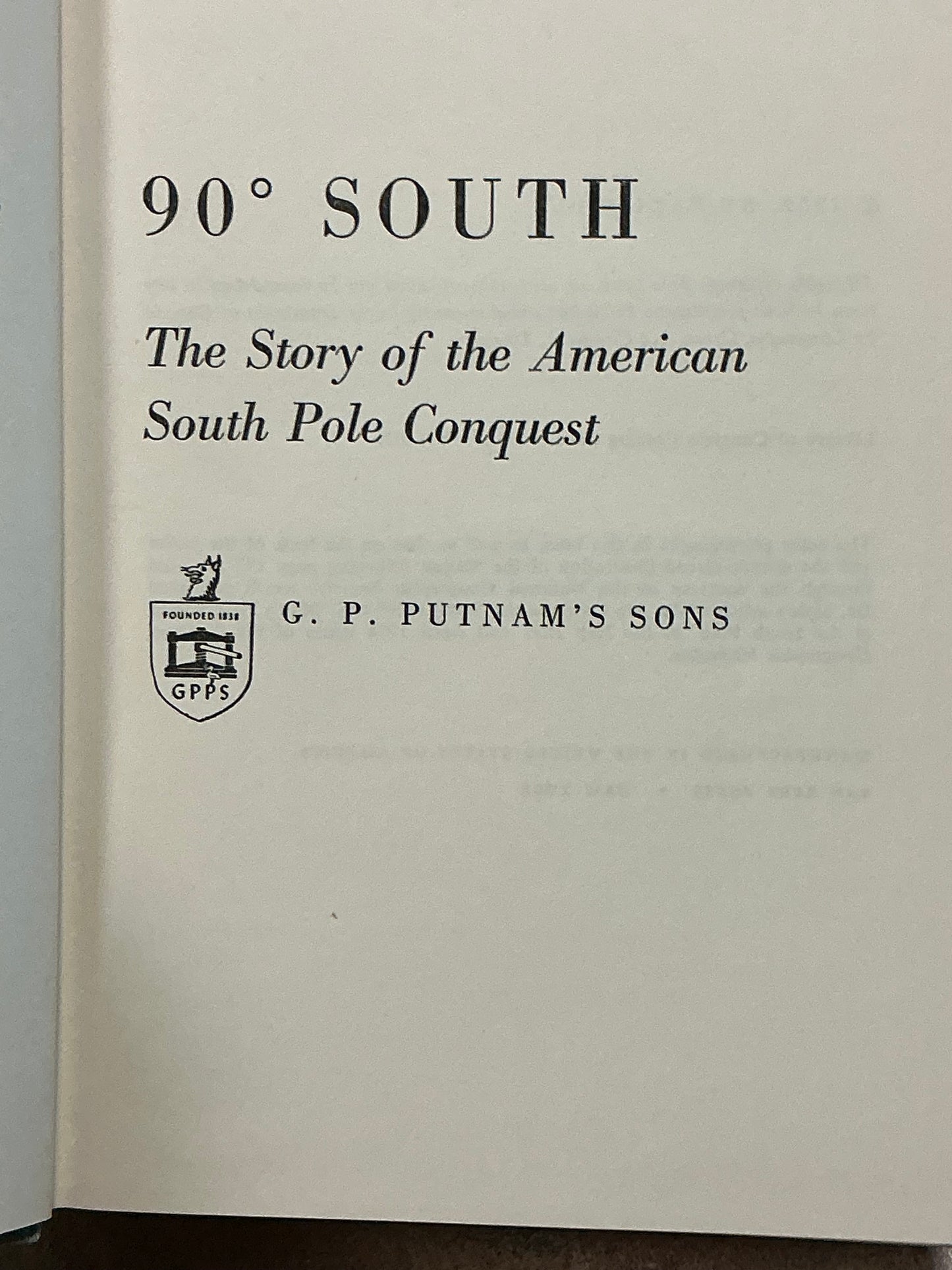 90 South by Paul Siple