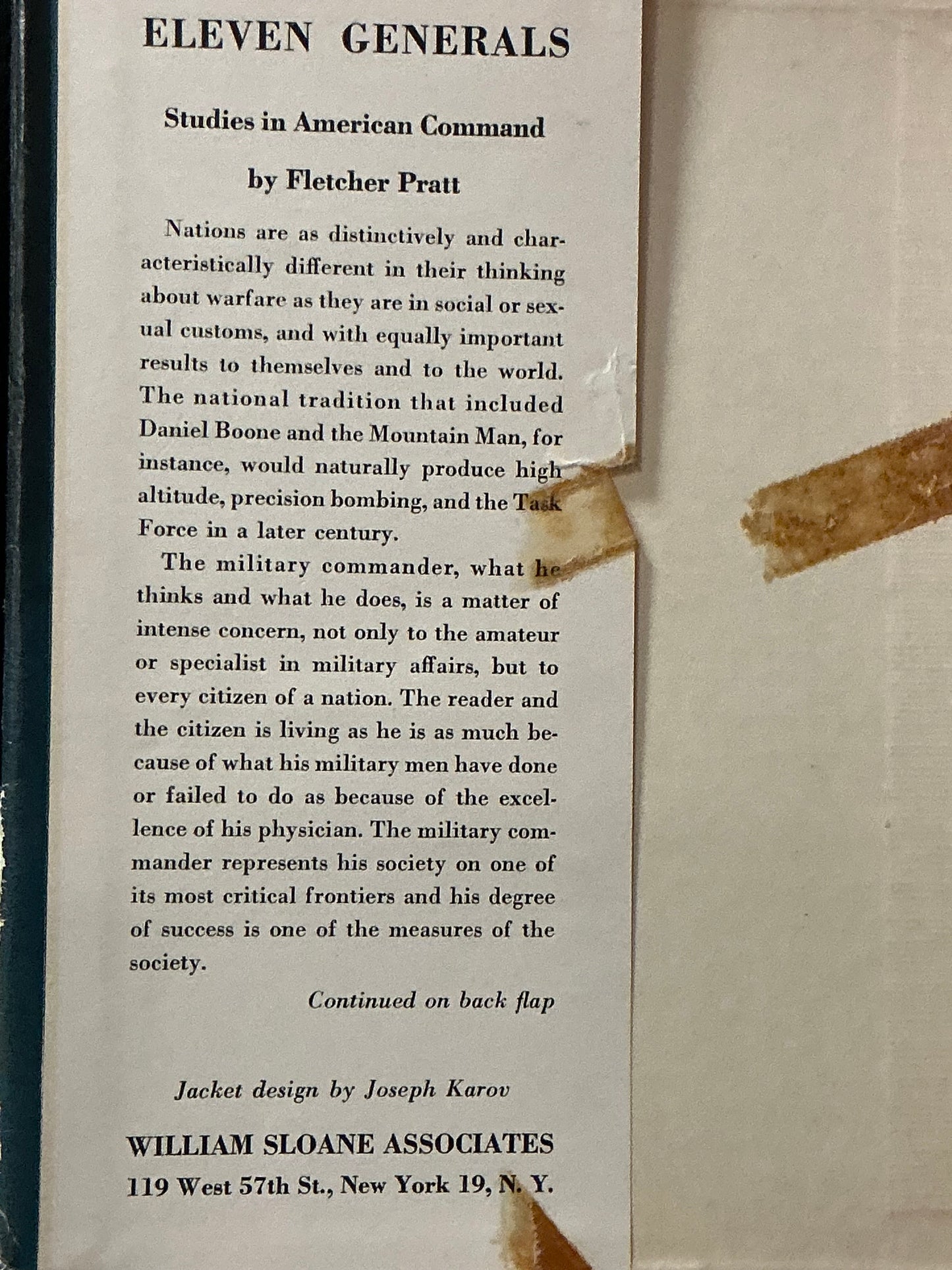 Eleven Generals by Fletcher Pratt