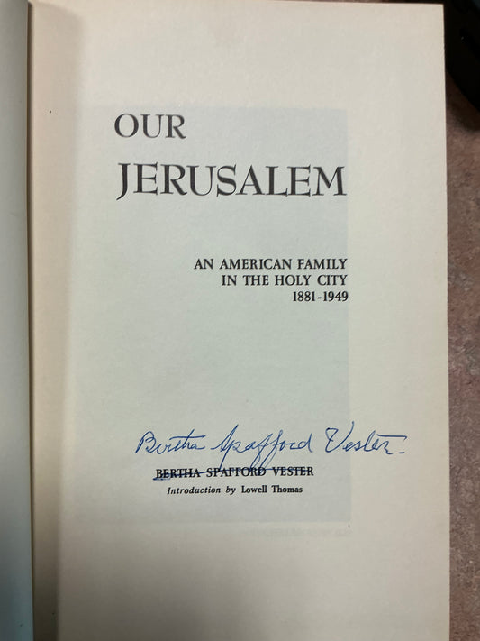 Our Jerusalem by Beretha Spafford Vester