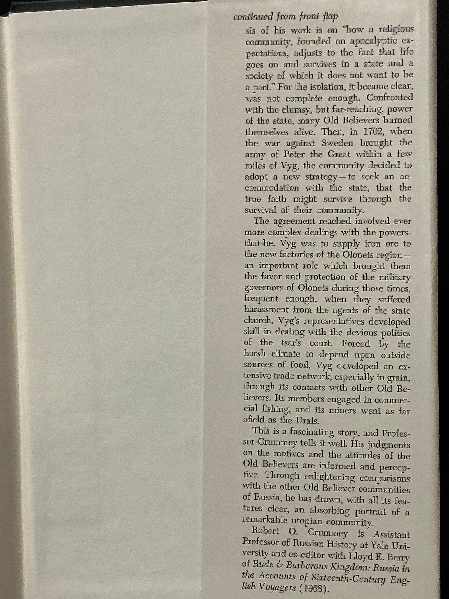 The Old Believers and the World of Antichrist by Robert Crummey