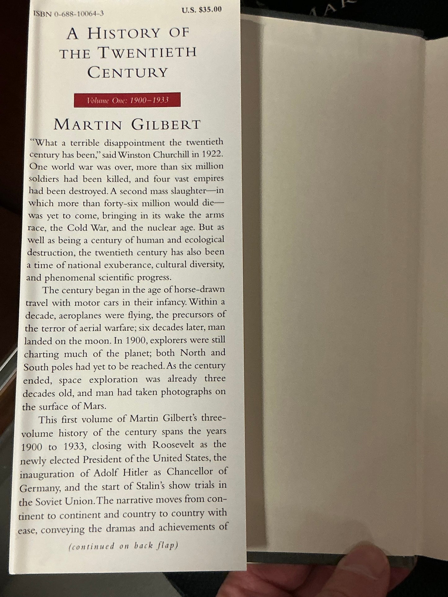 A History of the Twentieth Century 2 vol by Martin Gilbert