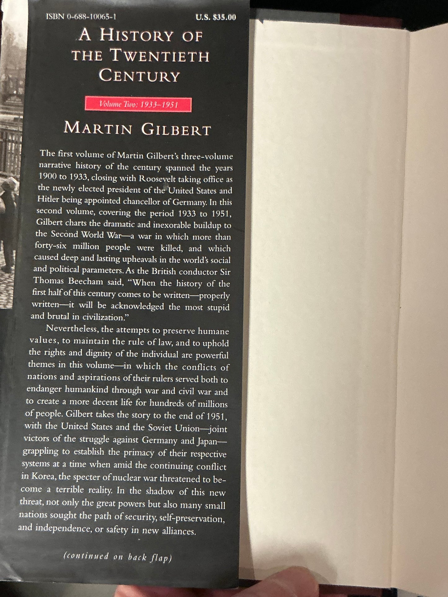A History of the Twentieth Century 2 vol by Martin Gilbert