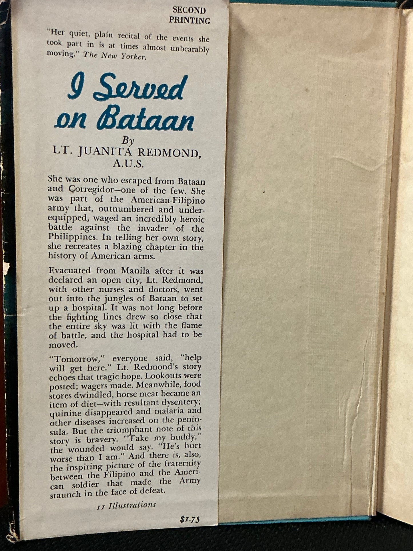I Served on Bataan by Juanita Redmond