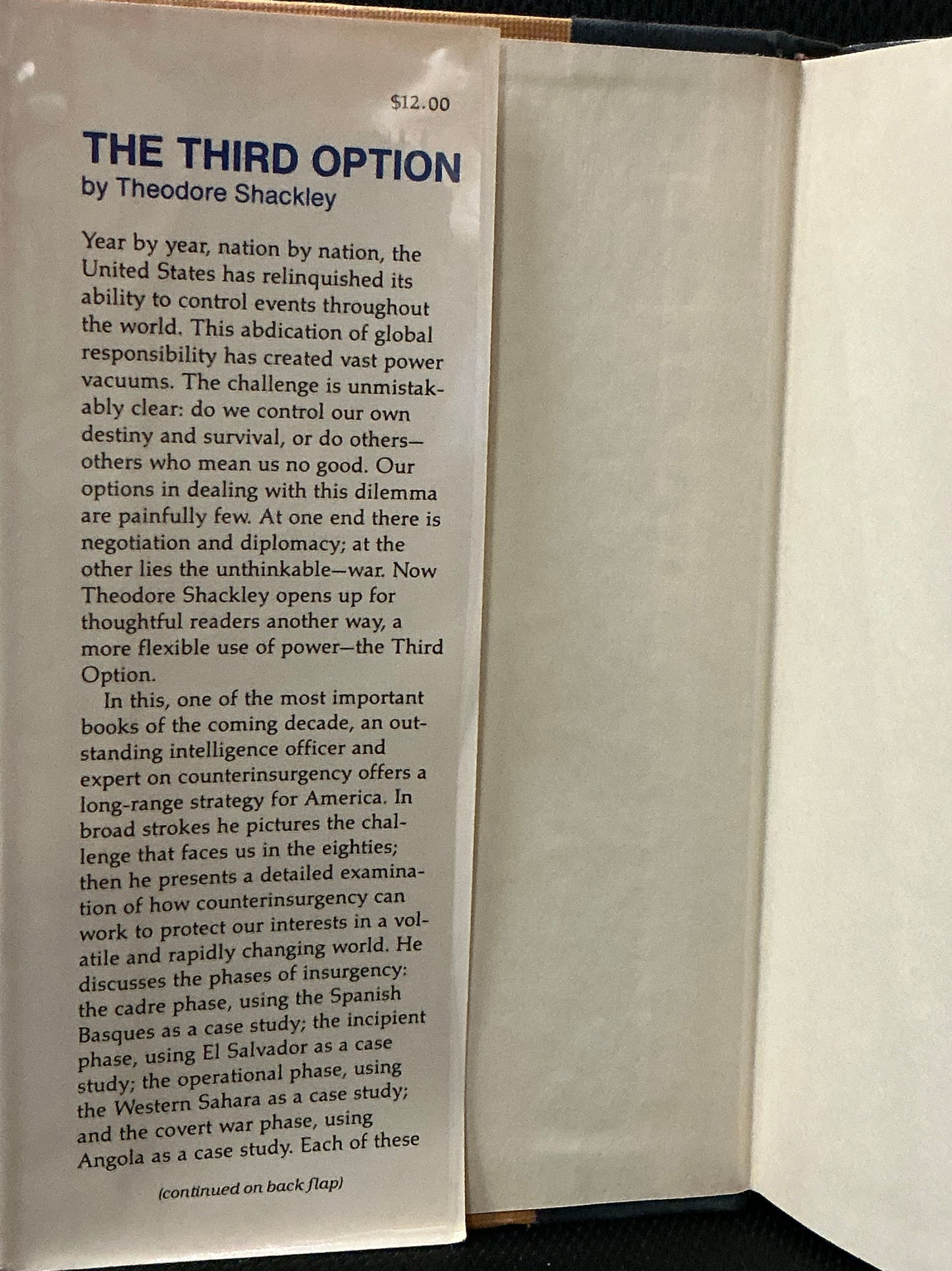 The Third Option by Theodore Shackley