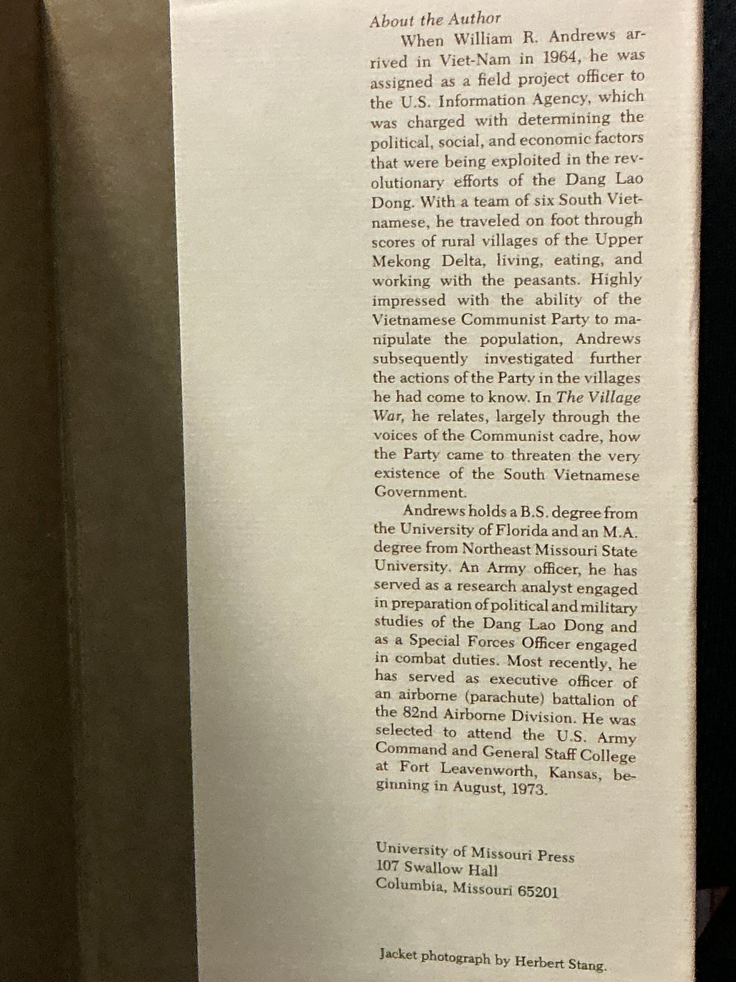 The Village War by William Andrews