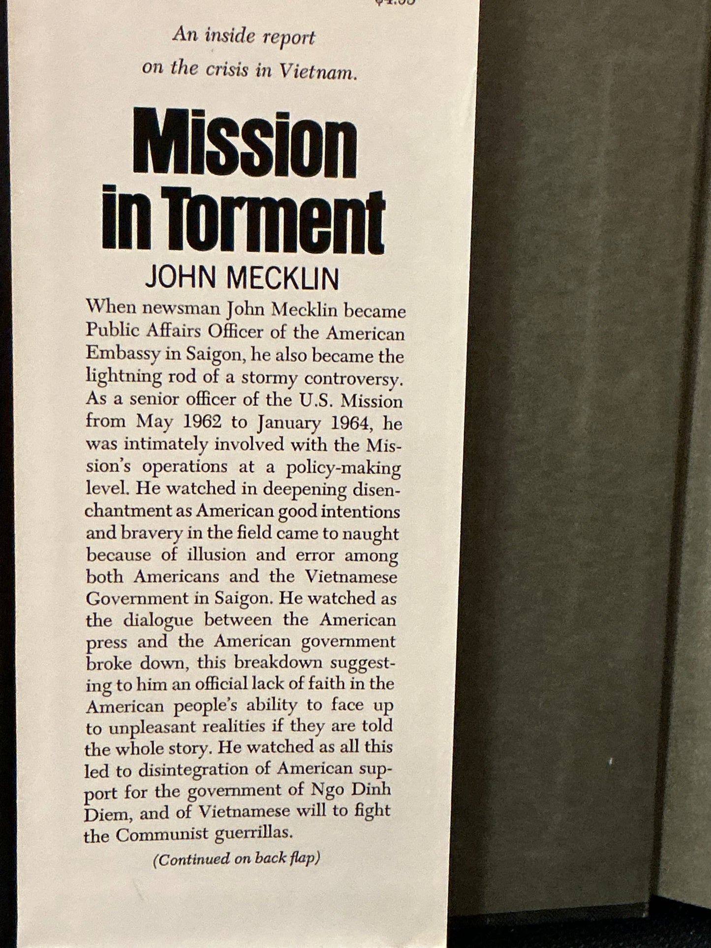 Mission in Torment by John Mecklin